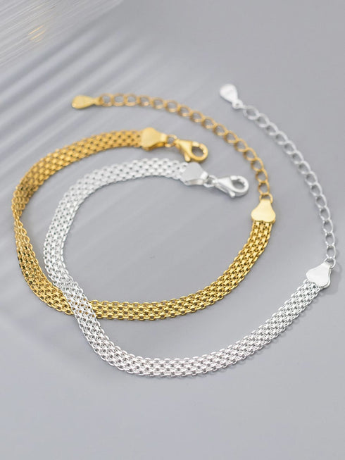 Bratara din argint Brielle (Silver/Gold)